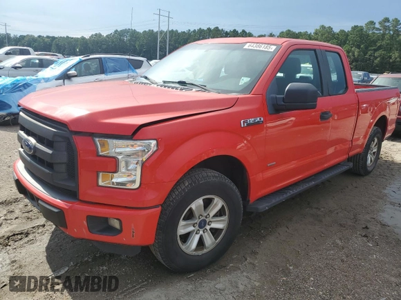 2015 Ford F-150 XL with VIN 1FTEX1CP5FKE13304, listed as a Copart auction lot 64386185 with 222,595 mi miles and Salvage title. Bid and sale history available at DreamBid. Image 1.