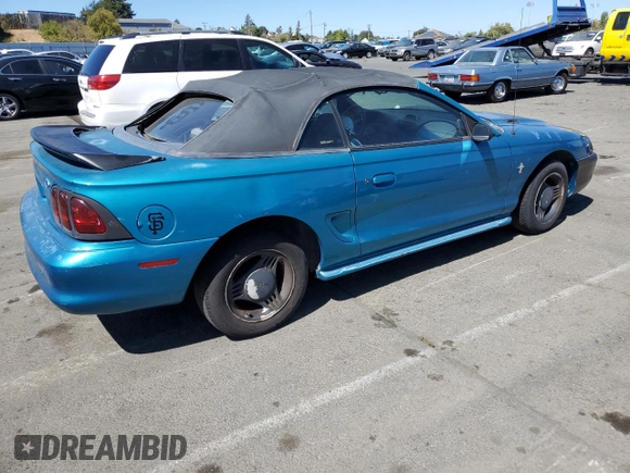 1994 Ford Mustang with VIN 1FALP4444RF217094, listed as a Copart auction lot 69067124 with 188,657 mi miles and Clean title. Bid and sale history available at DreamBid. Image 3.