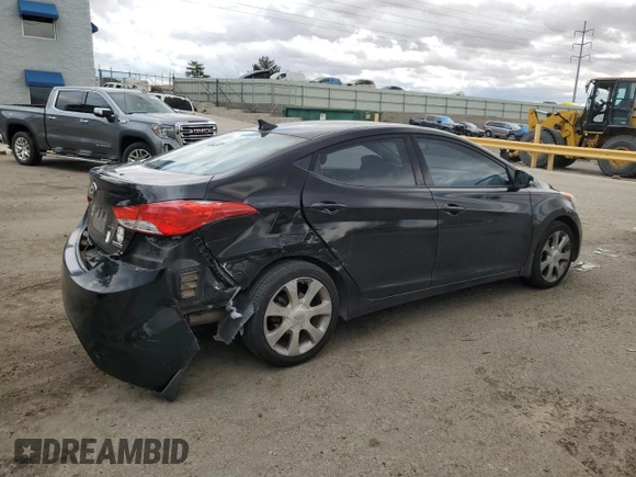 2013 Hyundai Elantra GLS с VIN KMHDH4AE8DU661765, выставлен на аукционе Copart как лот 57524075 с пробегом 195 369 миль миль и Списание • Salvage title. История ставок и продаж доступна на DreamBid. Изображение 3.