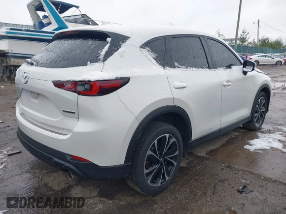 2023 Mazda CX-5 2.5 S Premium Package with VIN JM3KFBDM9P0124382, listed as a IAAI auction lot 40908008 with 25,148 mi miles. Bid and sale history available at carsss.com. Image 4.