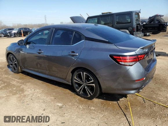2021 Nissan Sentra SR with VIN 3N1AB8DVXMY242179, listed as a Copart auction lot 48804165 with 54,948 mi miles and Salvage Title. Bid and sale history available at carsss.com. Image 2.