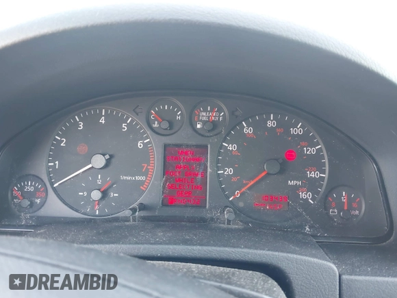 1999 Audi A6 with VIN WAUBA34BXXN017532, listed as a IAAI auction lot 41787556 with 103,439 mi miles. Bid and sale history available at carsss.com. Image 7.