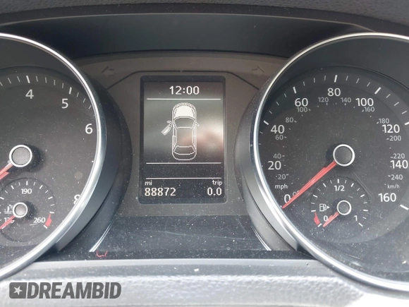 2016 Volkswagen Passat S z VIN 1VWAT7A33GC056162, wystawiony jako IAAI lot #42476725 z przebiegiem 88 872 mil mil oraz . Historia ofert i sprzedaży dostępna na DreamBid. Obrazek 7.