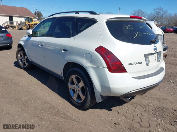 2003 Nissan Murano SL with VIN JN8AZ08T03W120105, listed as a IAAI auction lot 41778803 with 999,999 mi miles. Bid and sale history available at carsss.com. Image 3.