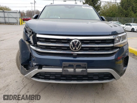 2021 Volkswagen Atlas SEL Premium with VIN 1V2TR2CA6MC513100, listed as a Copart auction lot 52947725 with 65,450 mi miles and Salvage title. Bid and sale history available at DreamBid. Image 5.