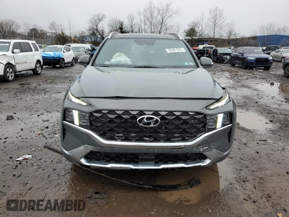 2023 Hyundai Santa Fe Calligraphy z VIN 5NMS5DAL3PH496061, wystawiony jako Copart lot #50381655 z przebiegiem 5 053 mil mil oraz Szkoda całkowita • Salvage title. Historia ofert i sprzedaży dostępna na DreamBid. Obrazek 5.