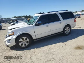 2015 Ford Expedition EL Platinum with VIN 1FMJK1LTXFEF33054, listed as a Copart auction lot 50049195 with 0 mi miles and Salvage Title. Bid and sale history available at carsss.com. Image 1.