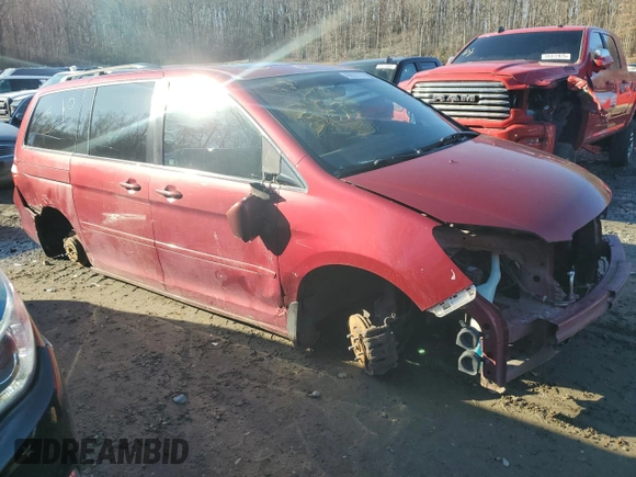 2005 Honda Odyssey EX-L with VIN 5FNRL38675B070239, listed as a Copart auction lot 49959515 with 217,089 mi miles and Salvage Title. Bid and sale history available at carsss.com. Image 4.