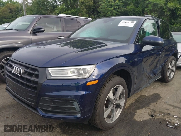 2020 Audi Q5 Premium with VIN WA1ANAFYXL2081200, listed as a IAAI auction lot 42445339 with 73,859 mi miles and . Bid and sale history available at DreamBid. Image 17.