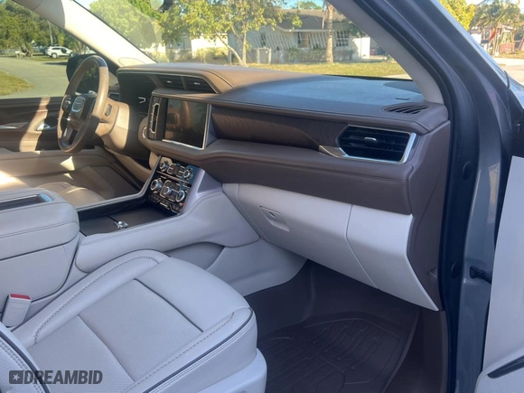 2022 GMC Yukon Denali with VIN 1GKS1DKL5NR244237, listed as a Copart auction lot 50262595 with 15,713 mi miles and Clean Title. Bid and sale history available at carsss.com. Image 5.