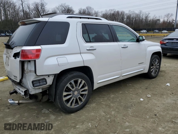 2017 GMC Terrain Denali with VIN 2GKFLVE34H6268980, listed as a Copart auction lot 44176035 with 77,483 mi miles and Salvage title. Bid and sale history available at DreamBid. Image 3.