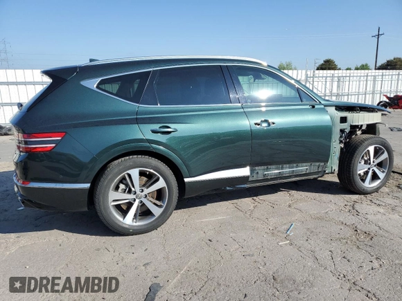 2021 Genesis GV80 with VIN KMUHCESC7MU040635, listed as a Copart auction lot 59625875 with 61,027 mi miles and Salvage title. Bid and sale history available at DreamBid. Image 3.