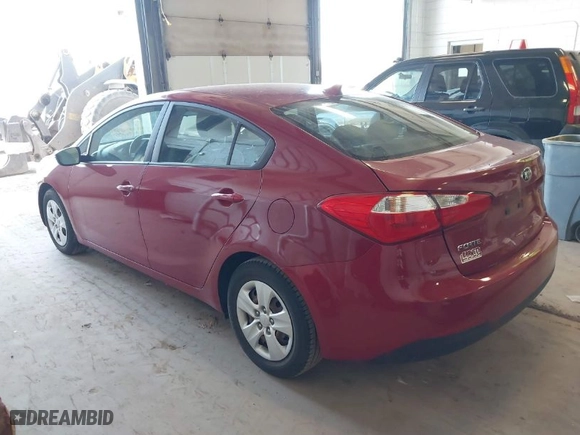 2015 Kia Forte LX with VIN KNAFX4A65F5393177, listed as a IAAI auction lot 42038738 with 113,355 mi miles. Bid and sale history available at carsss.com. Image 3.