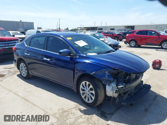 2019 Nissan Sentra SV with VIN 3N1AB7AP3KL614567, listed as a IAAI auction lot 41723674 with 98,971 mi miles and . Bid and sale history available at DreamBid. Image 1.