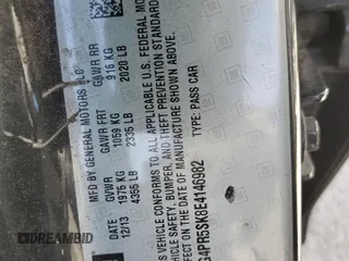 2014 Buick Verano Convenience Group with VIN 1G4PR5SK8E4146982, listed as a Copart auction lot 50749095 with 160,896 mi miles and Salvage Title. Bid and sale history available at DreamBid. Image 12.