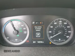2016 Hyundai Sonata Hybrid Limited with VIN KMHE34L12GA014507, listed as a Copart auction lot 44608193 with 148,100 mi miles. Bid and sale history available at carsss.com. Image 9.