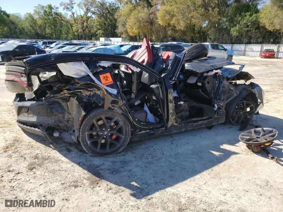 2019 Dodge Charger Scat Pack with VIN 2C3CDXGJ1KH735923, listed as a Copart auction lot 49290465 with 0 mi miles and Non Repairable. Bid and sale history available at carsss.com. Image 3.