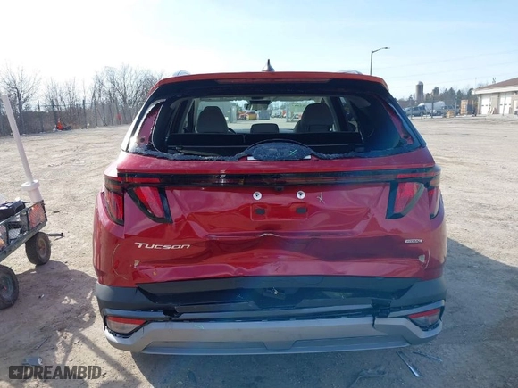 2025 Hyundai Tucson SEL with VIN 5NMJBCDE5SH445455, listed as a IAAI auction lot 41753587 with 2,387 mi miles. Bid and sale history available at carsss.com. Image 17.