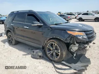 2014 Ford Explorer Sport with VIN 1FM5K8GT1EGB78282, listed as a Copart auction lot 56818485 with 145,156 mi miles and Salvage title. Bid and sale history available at DreamBid. Image 4.