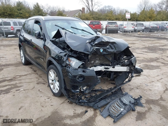 2017 BMW X3 sDrive28i with VIN 5UXWZ7C34H0V87828, listed as a IAAI auction lot 41562662 with 78,572 mi miles. Bid and sale history available at carsss.com. Image 6.