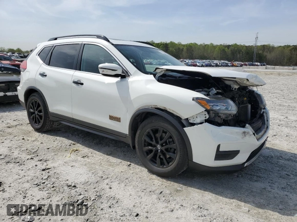 2017 Nissan Rogue SV with VIN 5N1AT2MTXHC758932, listed as a Copart auction lot 51262145 with 189,795 mi miles and Salvage Title. Bid and sale history available at carsss.com. Image 4.
