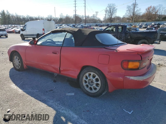 1993 Toyota Celica z VIN JT5ST87KXP0142125, wystawiony jako Copart lot #82752374 z przebiegiem 177 673 mil mil oraz Nie do naprawy • Non repairable. Historia ofert i sprzedaży dostępna na DreamBid. Obrazek 2.