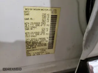 2015 Nissan Murano Platinum with VIN 5N1AZ2MH3FN219127, listed as a Copart auction lot 50873155 with 129,558 mi miles and Salvage Title. Bid and sale history available at carsss.com. Image 13.