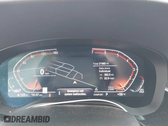 2021 BMW 5 Series 530i xDrive with VIN WBA13BJ08MCF06170, listed as a IAAI auction lot 42227277 with 21,985 mi miles and . Bid and sale history available at DreamBid. Image 7.
