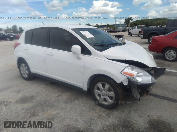 2009 Nissan Versa 1.8 S with VIN 3N1BC13E99L406584, listed as a IAAI auction lot 41687026 with 107,454 mi miles. Bid and sale history available at carsss.com. Image 1.