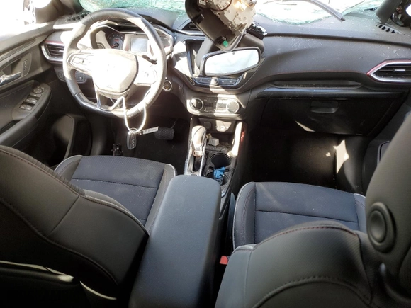 2022 Chevrolet TrailBlazer RS with VIN KL79MTSL9NB108307, listed as a Copart auction lot 45855535 with 5,745 mi miles and Salvage Title. Bid and sale history available at carsss.com. Image 8.