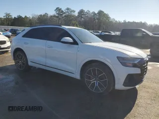 2019 Audi Q8 Prestige with VIN WA1FVAF13KD047532, listed as a Copart auction lot 48422995 with 0 mi miles and Salvage Title. Bid and sale history available at carsss.com. Image 4.