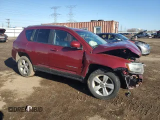 2016 Jeep Compass Latitude with VIN 1C4NJDEB8GD691124, listed as a Copart auction lot 48201175 with 136,842 mi miles and Salvage Title. Bid and sale history available at carsss.com. Image 4.