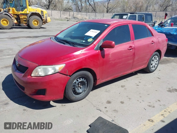 2009 Toyota Corolla with VIN 2T1BU40E19C105746, listed as a IAAI auction lot 41964481 with 261,136 mi miles. Bid and sale history available at carsss.com. Image 2.