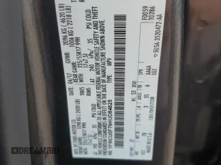 2017 Ford Escape S z VIN 1FMCU0F76HUD84825, wystawiony jako Copart lot #42800185 z przebiegiem 59 447 mil mil oraz Szkoda całkowita • Salvage title. Historia ofert i sprzedaży dostępna na DreamBid. Obrazek 13.