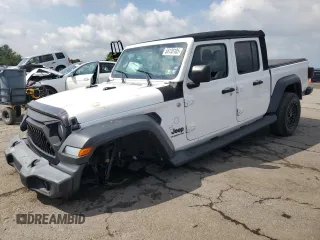 2020 Jeep Gladiator Sport S with VIN 1C6HJTAG3LL130331, listed as a Copart auction lot 58130105 with 103,195 mi miles and Salvage title. Bid and sale history available at DreamBid. Image 1.