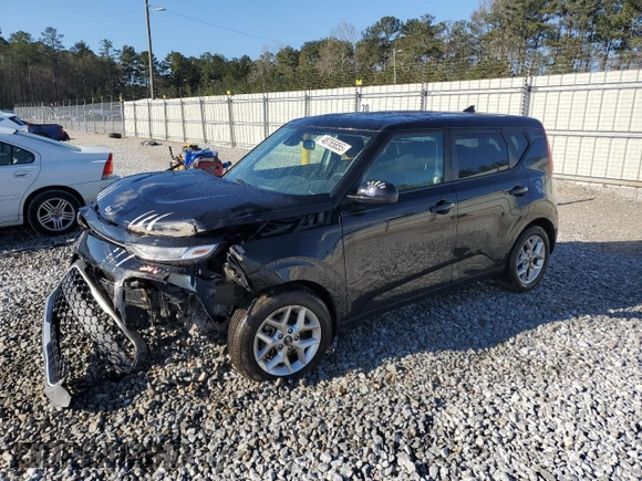 2020 Kia Soul S with VIN KNDJ23AU4L7005960, listed as a Copart auction lot 48765855 with 98,222 mi miles and Salvage Title. Bid and sale history available at carsss.com. Image 1.