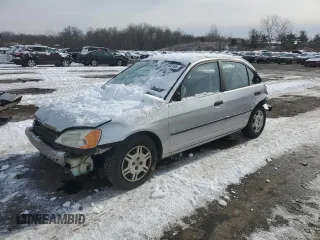 2001 Honda Civic with VIN 1HGES16261L006742, listed as a Copart auction lot 46024065 with 146,857 mi miles and Non repairable. Bid and sale history available at DreamBid. Image 1.