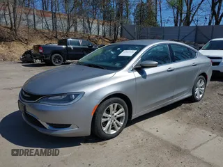 2015 Chrysler 200 Limited with VIN 1C3CCCAB7FN728548, listed as a IAAI auction lot 42069446 with 154,802 mi miles. Bid and sale history available at carsss.com. Image 2.