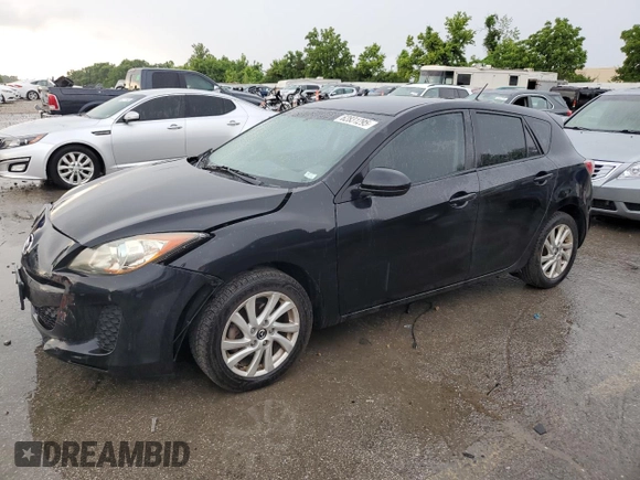 2013 Mazda 3 i Touring with VIN JM1BL1L73D1761247, listed as a Copart auction lot 62831295 with 142,184 mi miles and Salvage title. Bid and sale history available at DreamBid. Image 1.