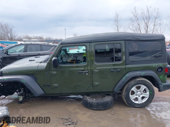 2023 Jeep Wrangler Sport with VIN 1C4HJXDG4PW541155, listed as a IAAI auction lot 41651222 with 30,283 mi miles and . Bid and sale history available at DreamBid. Image 14.