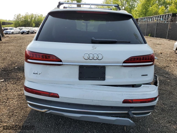 2021 Audi Q7 Premium with VIN WA1AXAF73MD037966, listed as a Copart auction lot 52823453 with 0 mi miles. Bid and sale history available at carsss.com. Image 6.