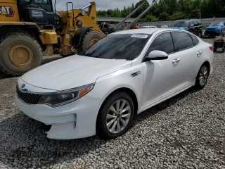 2018 Kia Optima EX with VIN 5XXGU4L31JG262951, listed as a Copart auction lot 61043665 with Not provided miles and Salvage title. Bid and sale history available at DreamBid. Image 1.