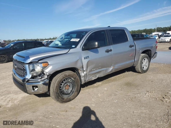 2021 Toyota Tundra 2WD SR5 with VIN 5TFEY5F19MX299576, listed as a Copart auction lot 87414354 with 49,861 mi miles and Salvage Title. Bid and sale history available at carsss.com. Image 1.
