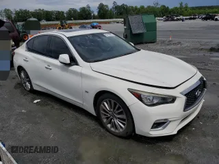 2018 Infiniti Q50 Luxe z VIN JN1EV7APXJM360210, wystawiony jako Copart lot #59193045 z przebiegiem 174 679 mil mil oraz Czysty tytuł • Clean title. Historia ofert i sprzedaży dostępna na DreamBid. Obrazek 4.