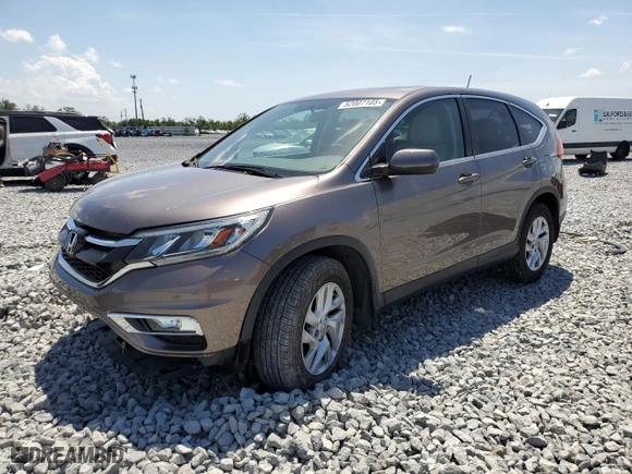 2015 Honda CR-V EX with VIN 3CZRM3H58FG706855, listed as a Copart auction lot 52007105 with 28,544 mi miles and Salvage Title. Bid and sale history available at carsss.com. Image 1.