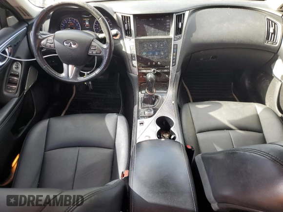 2017 Infiniti Q50 2.0t Sport with VIN JN1CV7AR8HM681049, listed as a Copart auction lot 78521374 with 177,766 mi miles and Non Repairable. Bid and sale history available at carsss.com. Image 8.