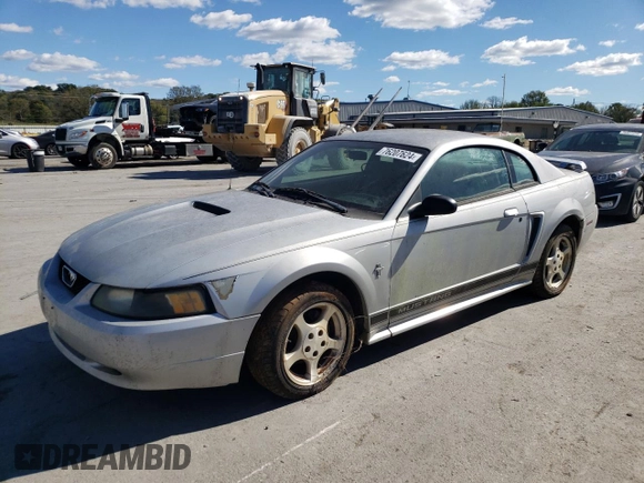 2002 Ford Mustang Standard with VIN 1FAFP40482F167938, listed as a Copart auction lot 76207624 with 0 mi miles and Clean Title. Bid and sale history available at carsss.com. Image 1.