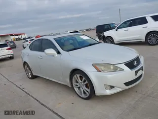 2006 Lexus IS 250 Manual with VIN JTHBK262265005007, listed as a IAAI auction lot 41583836 with 1 mi miles. Bid and sale history available at carsss.com. Image 1.