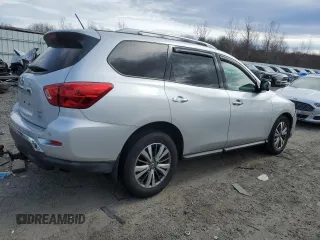 2017 Nissan Pathfinder SL with VIN 5N1DR2MM9HC642366, listed as a Copart auction lot 50877595 with 73,768 mi miles and Salvage Title. Bid and sale history available at DreamBid. Image 3.