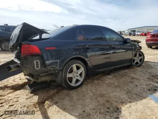 2005 Acura TL with VIN 19UUA66205A005454, listed as a Copart auction lot 45580325 with 0 mi miles and Salvage Title. Bid and sale history available at carsss.com. Image 3.